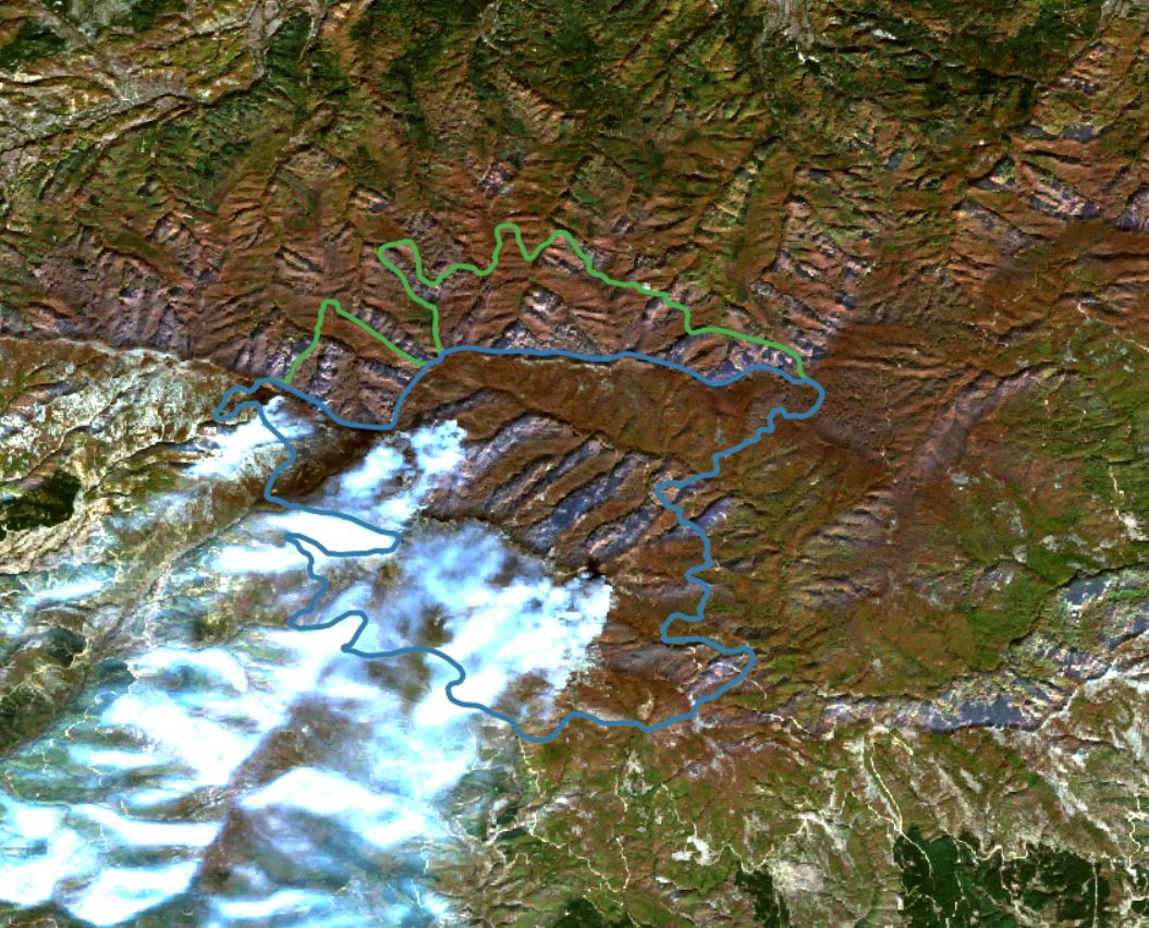 Δορυφορική εικόνα από τη φωτιά στο Παπίκιο Όρος- Κάηκαν 17.000 στρέμματα στην Ελλάδα
